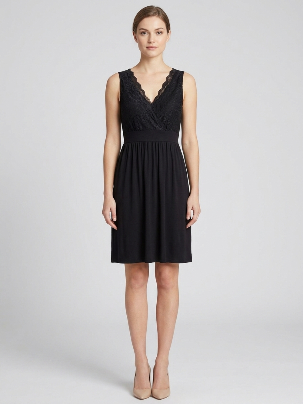 Ophelia King sleeveless lace bodice dress, women’s size Large